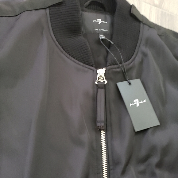 NWT 7 for all mankind black XL jacket rn# 115561 - Picture 3 of 10